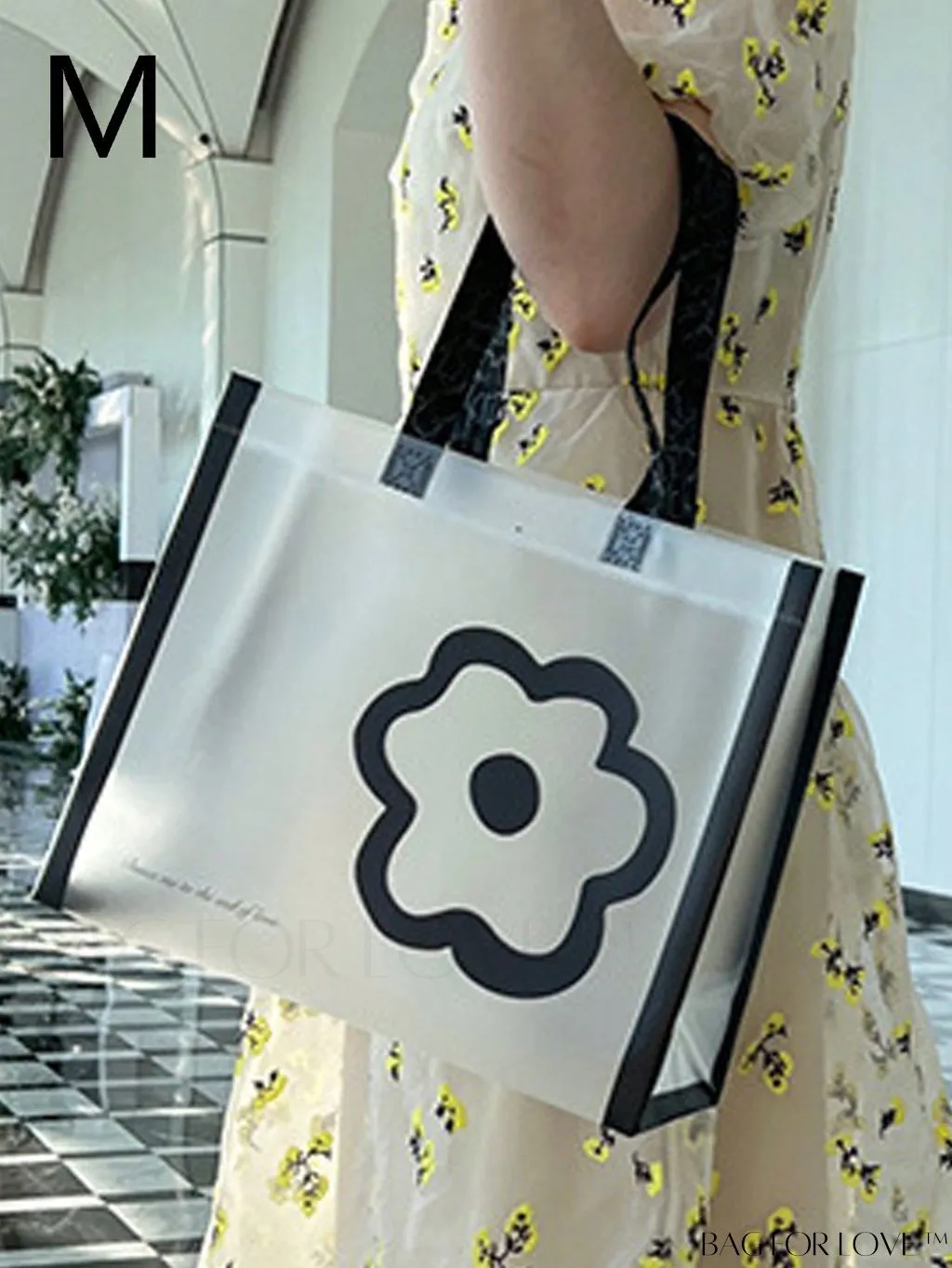 BagForLove - Summer PVC Shoulder Bag: Waterproof with Elegant Floral Pattern