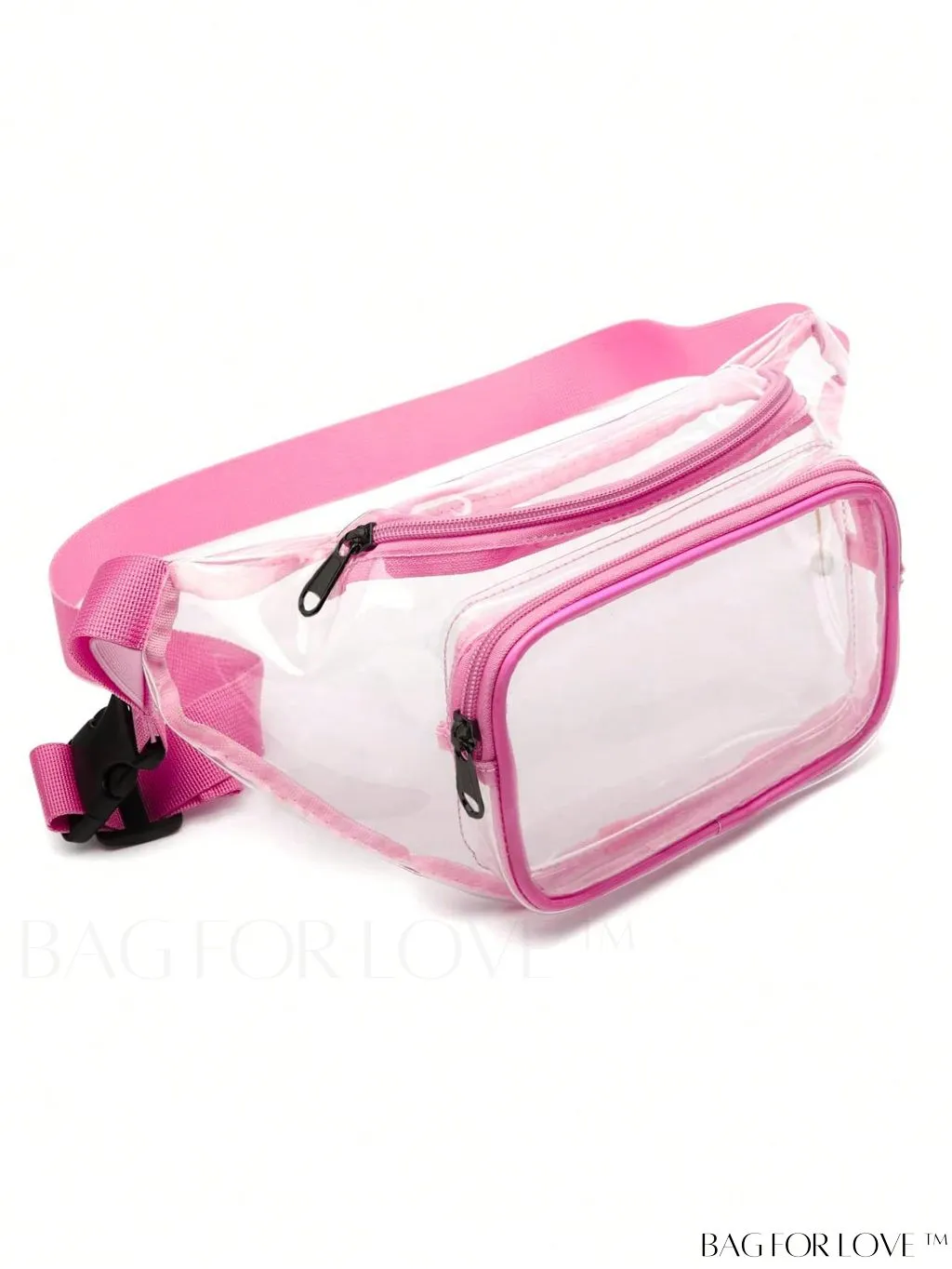 BagForLove - Transparent PVC Crossbody Bag - Stadium Approved, Perfect for Concerts and Events
