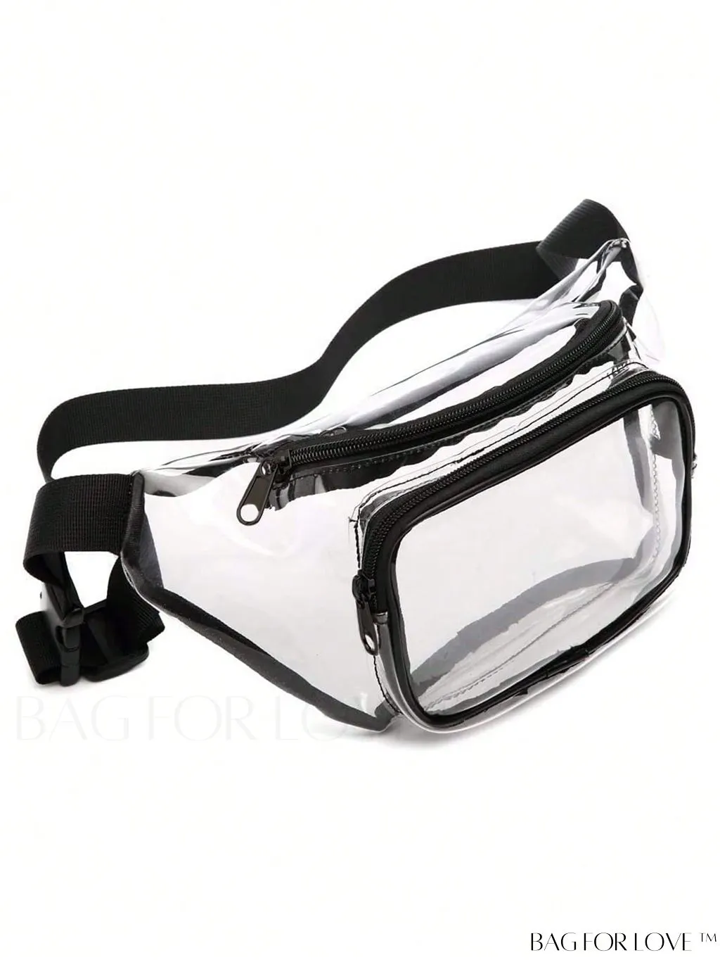 BagForLove - Transparent PVC Crossbody Bag - Stadium Approved, Perfect for Concerts and Events