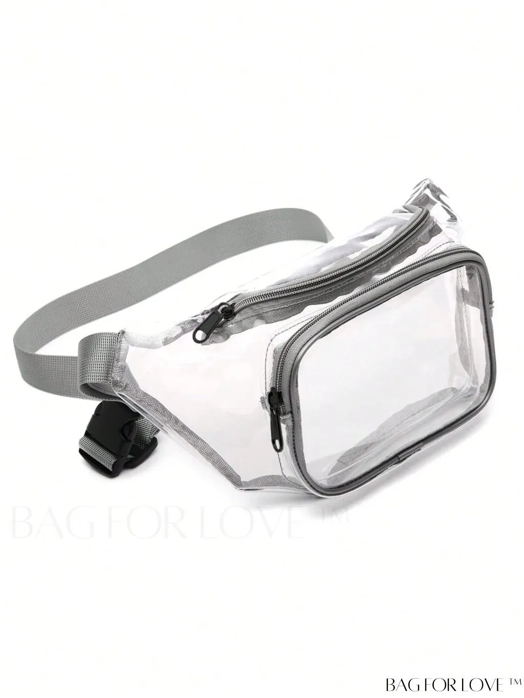BagForLove - Transparent PVC Crossbody Bag - Stadium Approved, Perfect for Concerts and Events