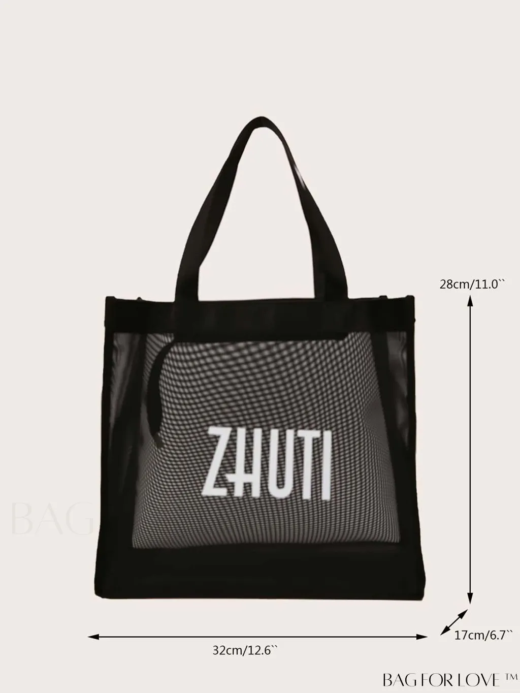 BagForLove - Travel-Ready Fashion Tote: Ladies Mesh-Designed Beach Bag for Effortless Style