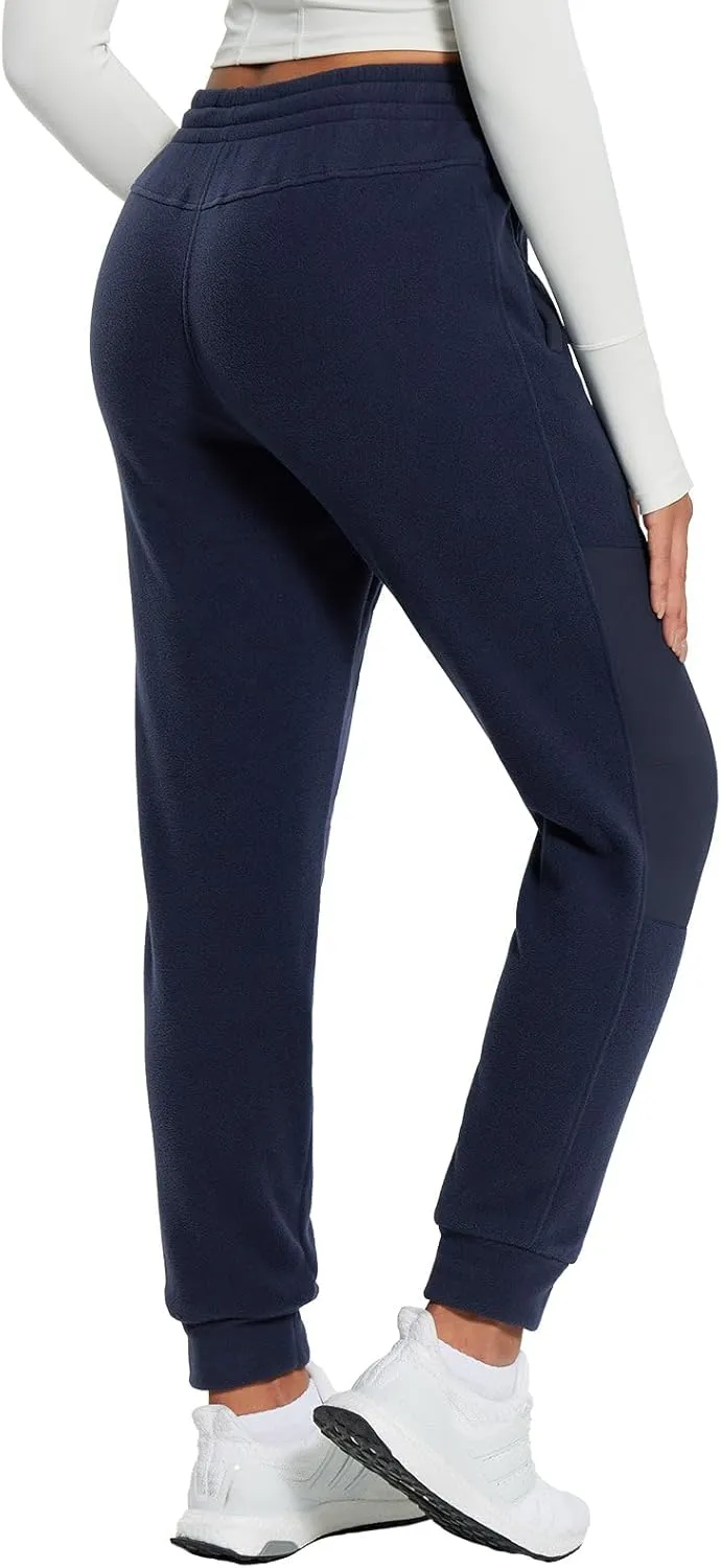baleaf Women's Polar Fleece Joggers Thermal Sweatpants Winter Warm Cargo Pants for Hiking Running Outdoor