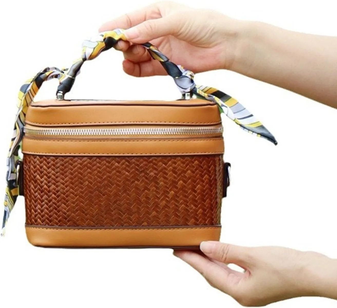 Bamboo Woven Bag Women Bags Multi Cosmetic Bags Handbags Beach Bags Beach Vacation Bag