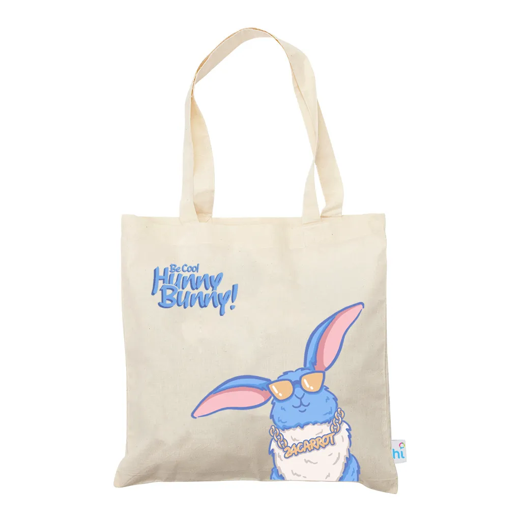 Be Cool Hunny Bunny Calico Tote Bag