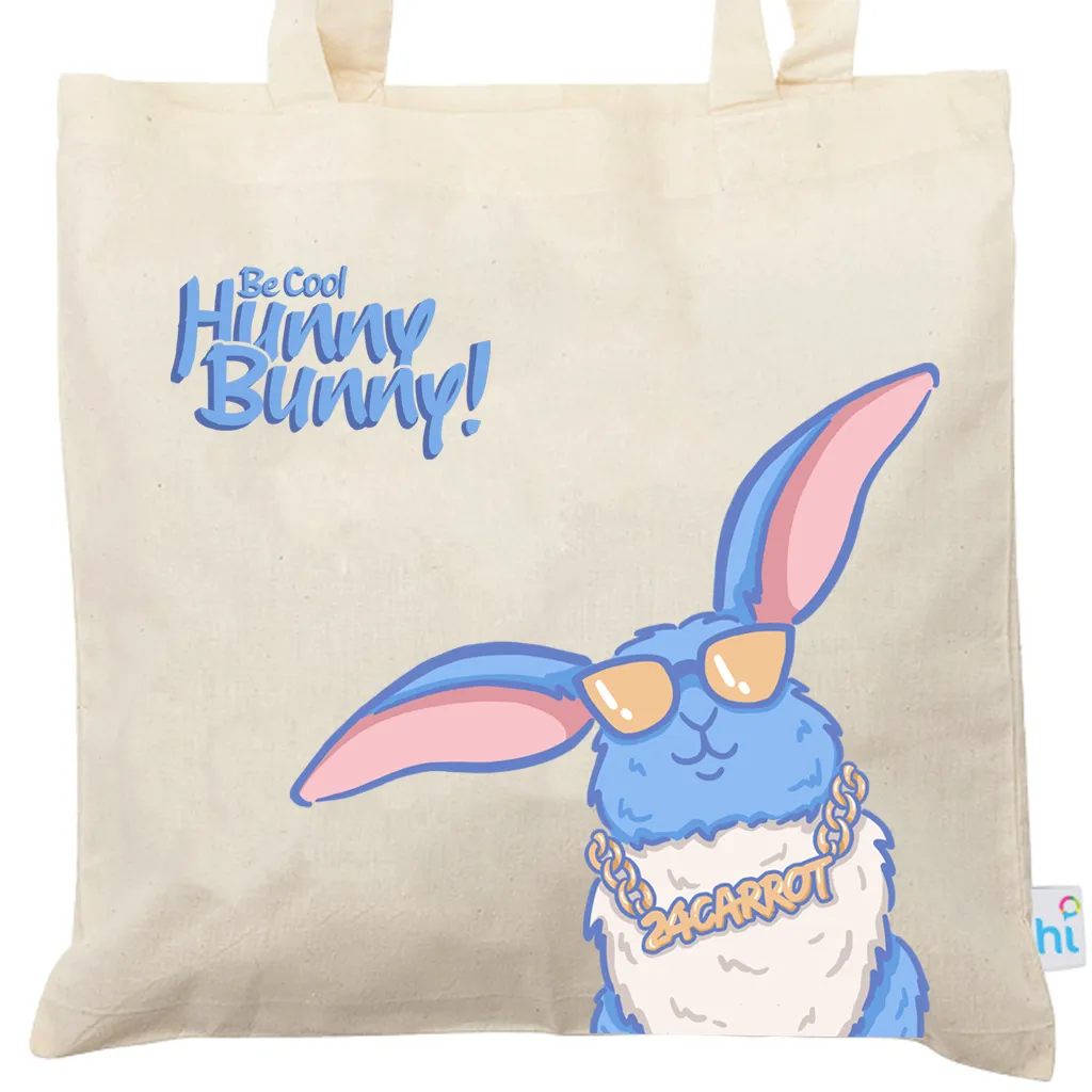 Be Cool Hunny Bunny Calico Tote Bag