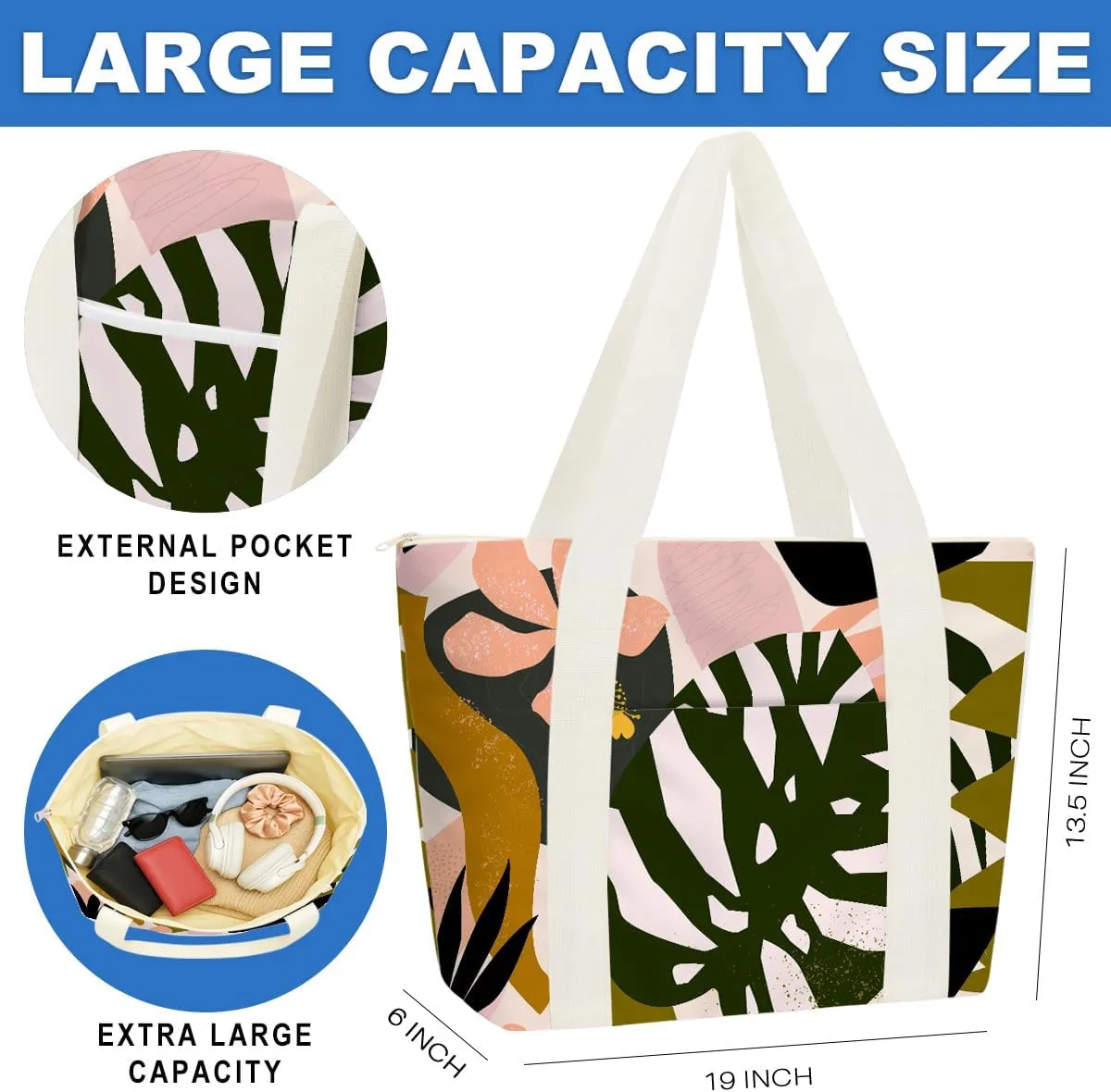 Beach Bags Wet Bag for Swimsuit Tote Bag for Friends Travel Gifts, Aloha Bags Waterproof Vacation Essential