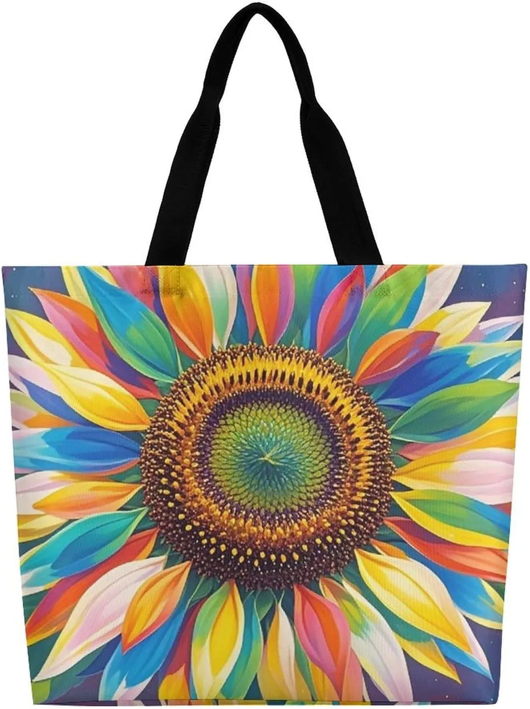 Beautiful Purple Butterfly Art Tote Bags, Reusable Grocery Bags, Large Shopping Bag, Shoulder Bag for Women