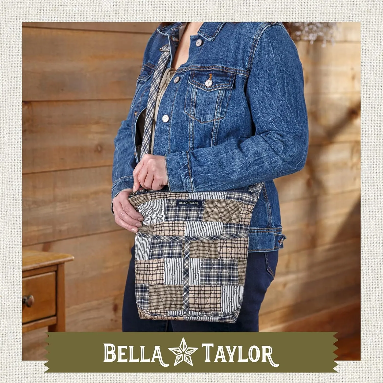 Bella Taylor Hipster Crossbody Purse for Women | Medium Size Shoulder Bag with Adjustable Strap