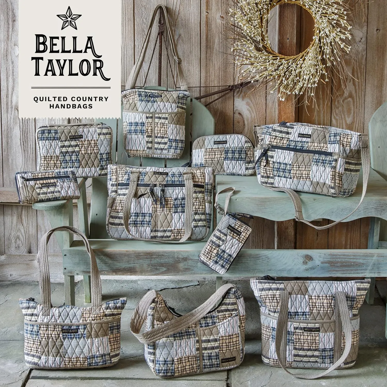 Bella Taylor Hipster Crossbody Purse for Women | Medium Size Shoulder Bag with Adjustable Strap
