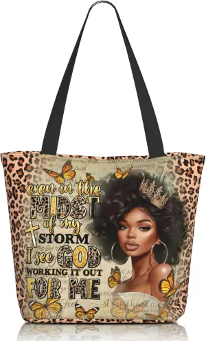 Bible Tote Bags for Women Christian Tote Bag Religious Church Bags for Women Organizer Christian Gift With Zipper