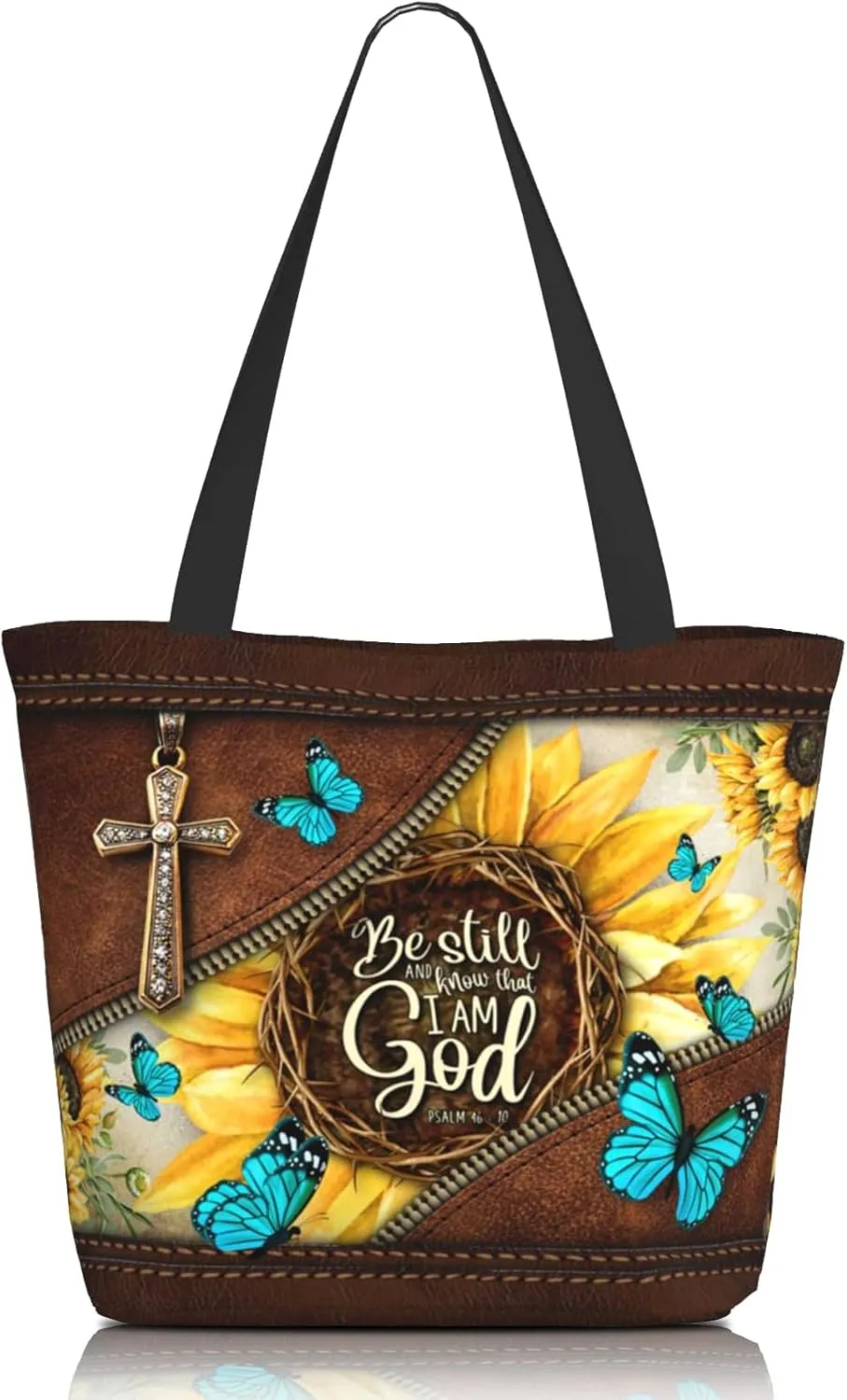 Bible Tote Bags for Women Christian Tote Bag Religious Church Bags for Women Organizer Christian Gift With Zipper