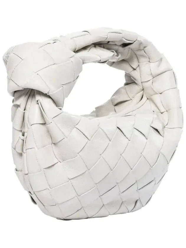 Bottega Veneta Candy Jodie Intrecciato Tote Bag Chalk