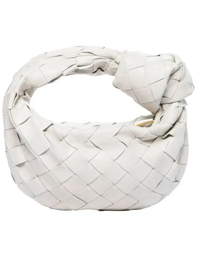 Bottega Veneta Candy Jodie Intrecciato Tote Bag Chalk