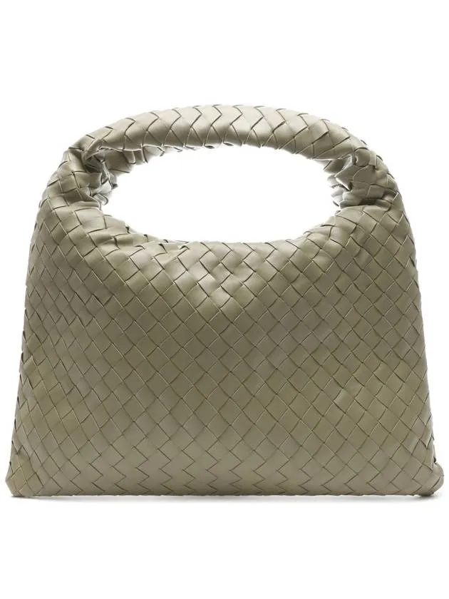 Bottega Veneta Intrecciato Hop Small Tote Bag Light Kaki