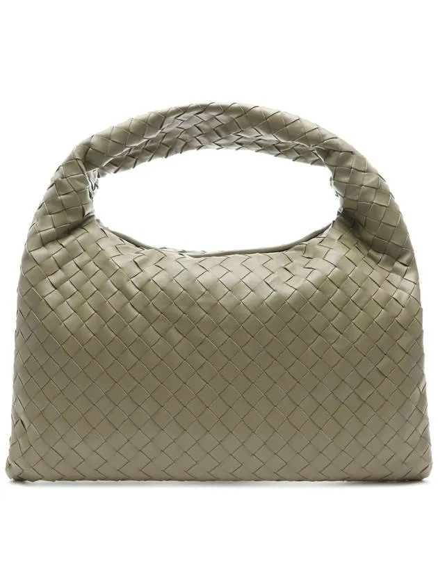 Bottega Veneta Intrecciato Hop Small Tote Bag Light Kaki