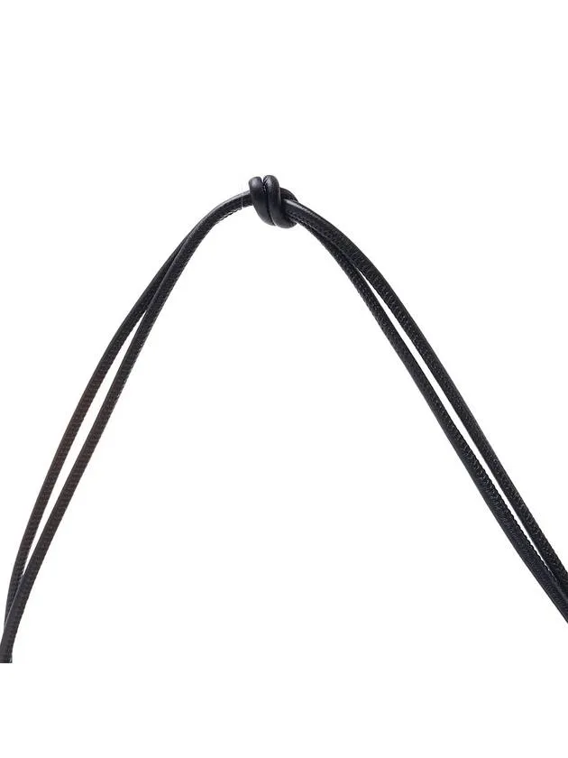 Bottega Veneta Intrecciato Strap Pouch Tote Bag Black