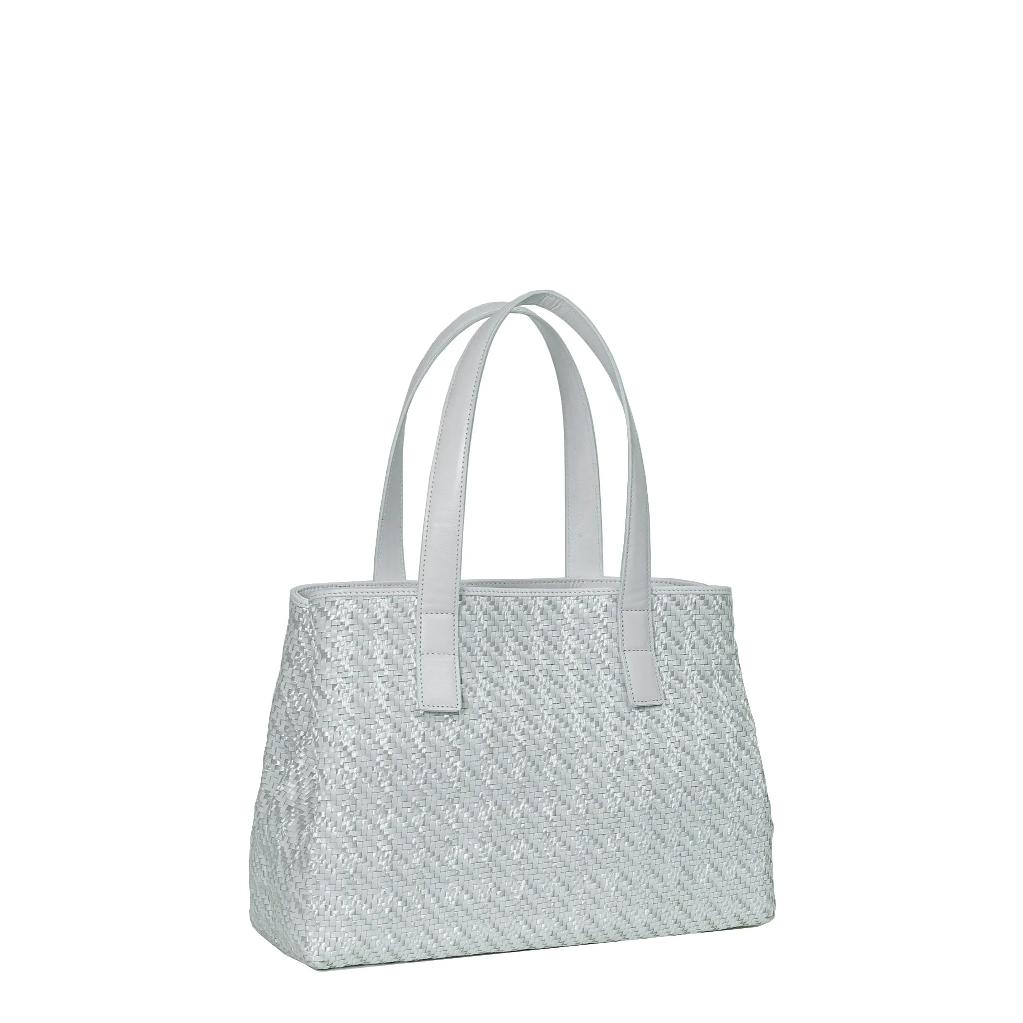 CA 1034 - SHOULDER BAG - WHITE RAFFIA