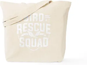CafePress Bird Rescue Squad Pet Adoption Ani Reusable Natural Beige Canvas Shopping Bag