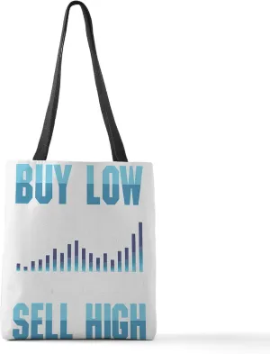 CafePress Capitalist Stock Market Investo Polyester Tote Bag 16"x16"