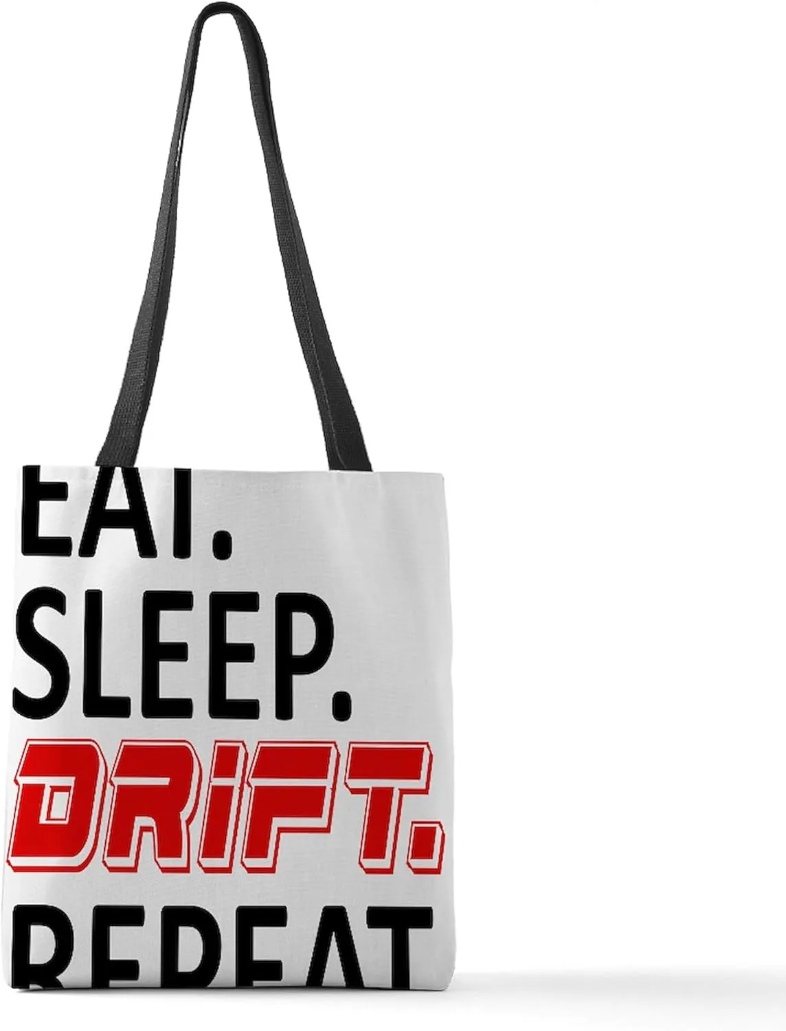 CafePress Eat Sleep Drift Repeat Polyester Tote Bag 16"x16"