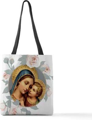 CafePress Our Lady Of Good Remedy Polyester Tote Bag 16"x16"