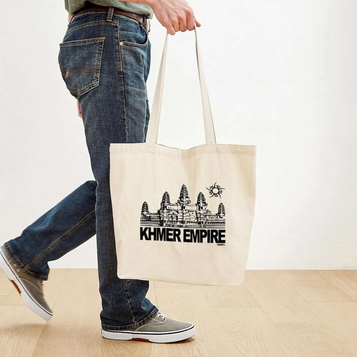 CafePress Tote Bag Reusable Natural Beige Canvas Shopping Bag