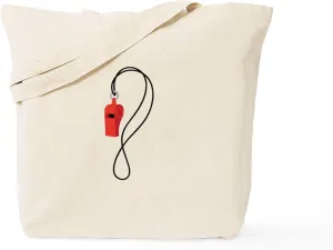 CafePress Whistle Tote Bag Reusable Natural Beige Canvas Shopping Bag