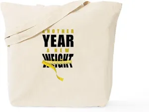 CafePress Yearly Diet Tote Bag Reusable Natural Beige Canvas Shopping Bag