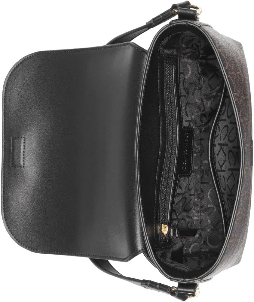 Calvin Klein Women's Millie 2 in 1 Flap Shoulder Bag & Crossbody
