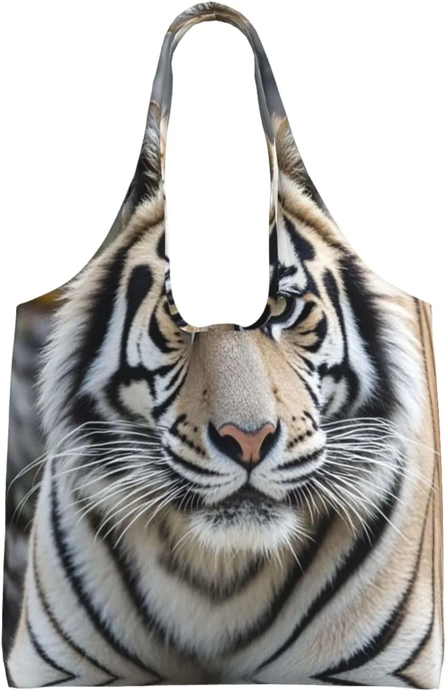 Canvas Tote Bag Lightweight Reusable Grocery Shopping Bag Brook Trout Fly Fishing Handbag for Women Men