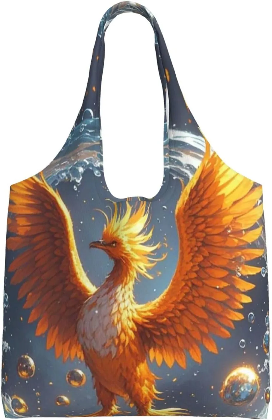 Canvas Tote Bag Lightweight Reusable Grocery Shopping Bag Golden Retriever dogs puppies pets Handbag for Women Men