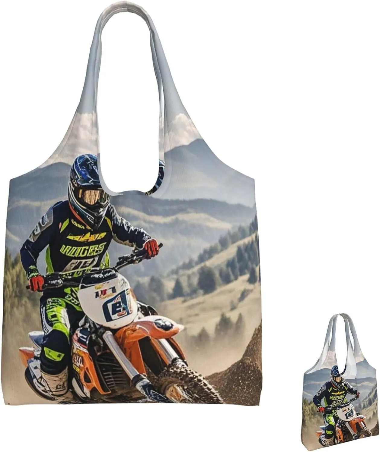 Canvas Tote Bag Lightweight Reusable Grocery Shopping Bag Pitbull Dogs Handbag for Women Men
