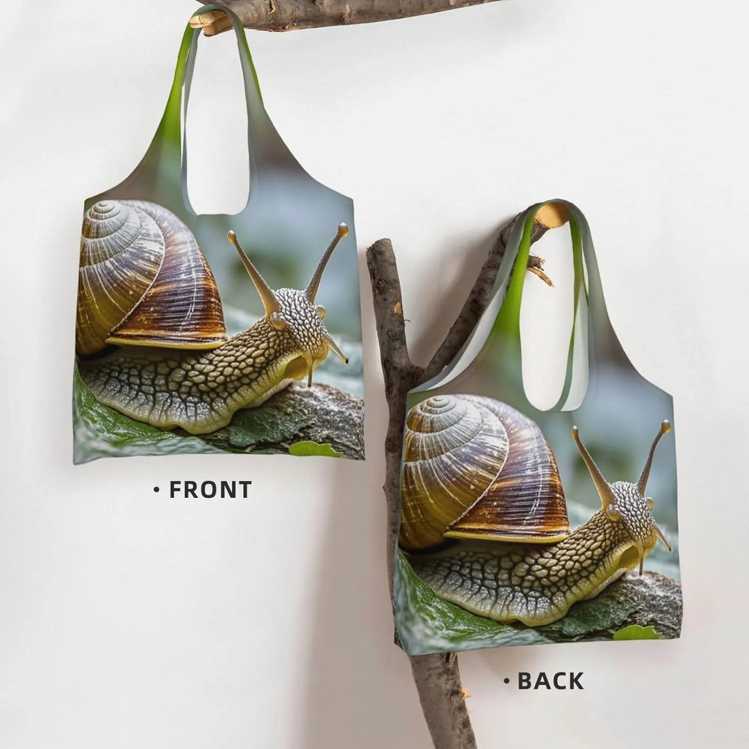 Canvas Tote Bag Lightweight Reusable Grocery Shopping Bag Xmas Tree Branch Bear Doll Handbag for Women Men