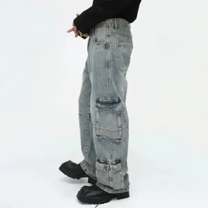 Casual Denim Cargo Pants
