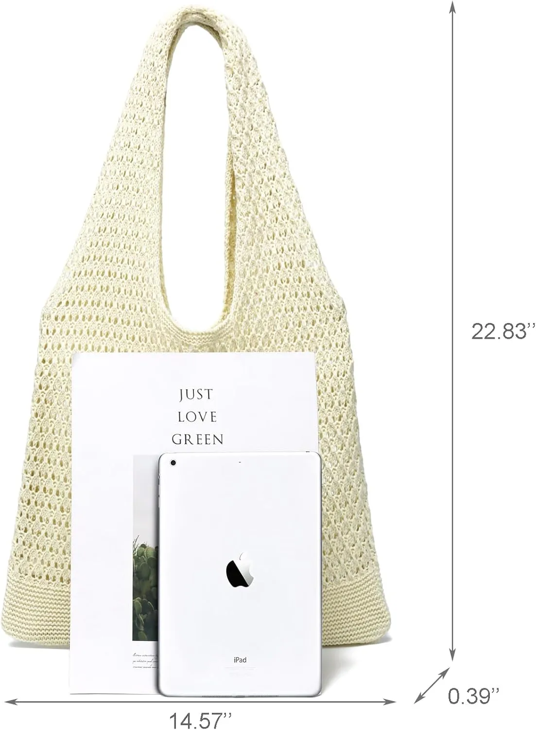 CATMICOO Crochet Beach Bag Tote: Small Knit Bag Summer Shoulder Bag for Vacation