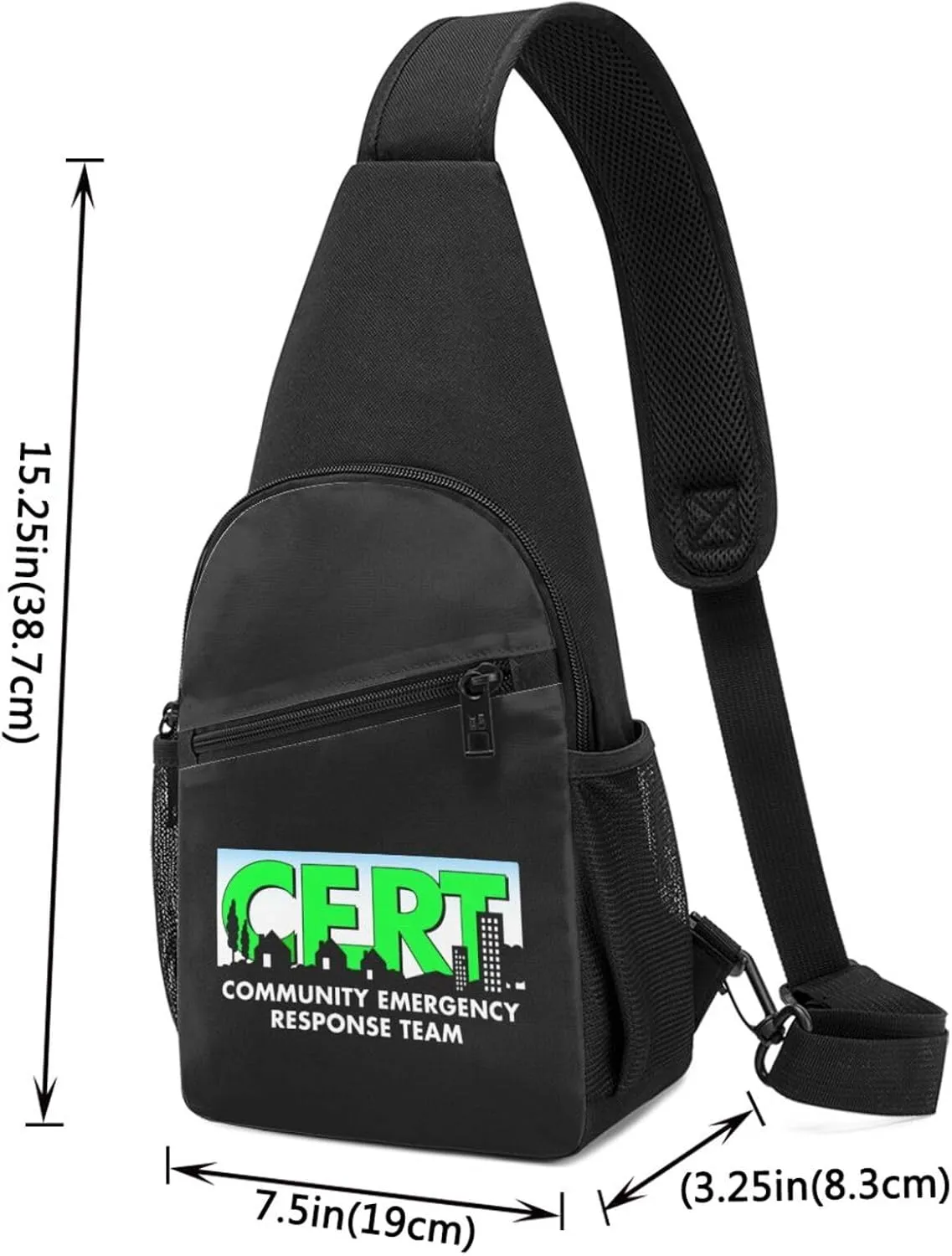 Cert Community Emergency Response Team Chest Pack Leisure Shoulder Crossbody Chest Bag