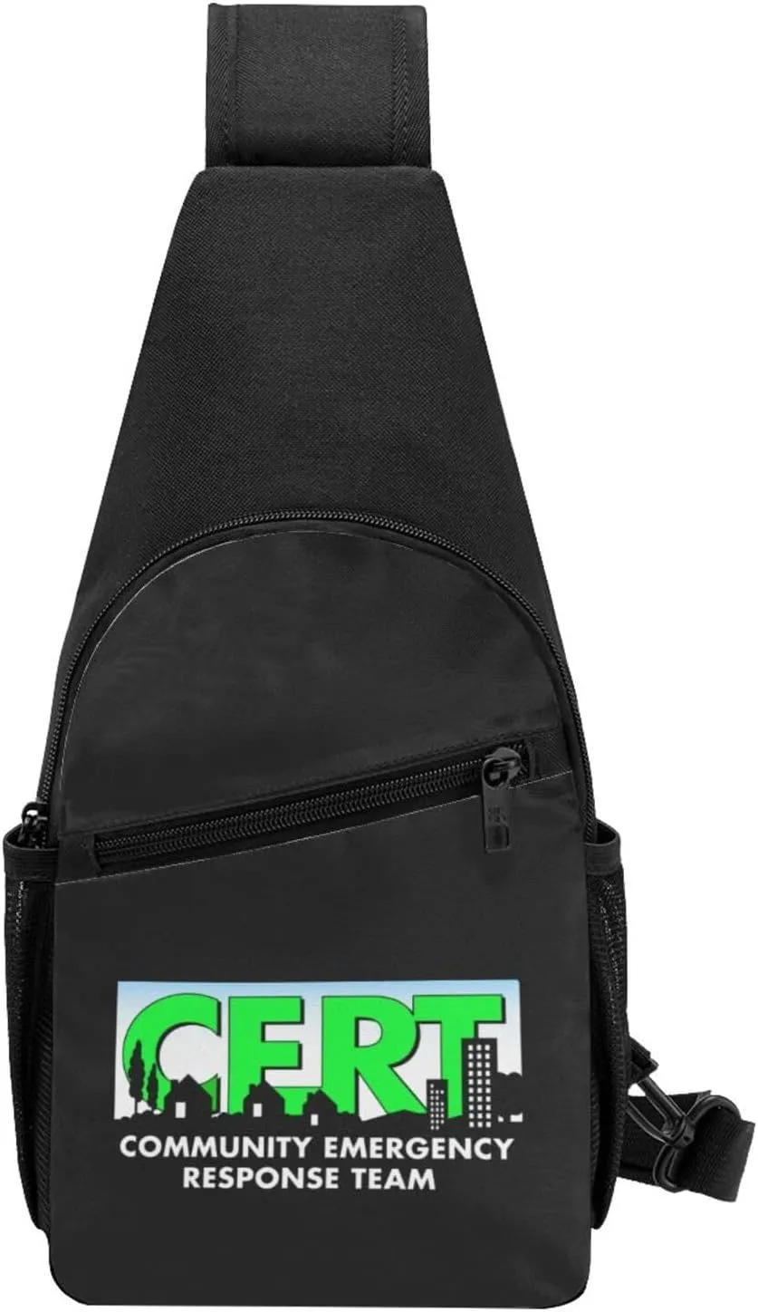 Cert Community Emergency Response Team Chest Pack Leisure Shoulder Crossbody Chest Bag