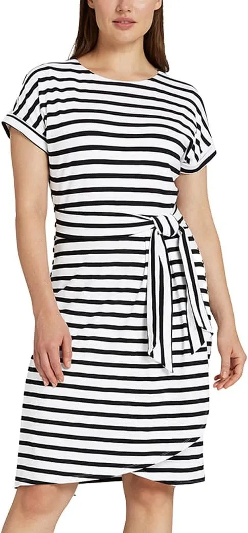 Chaps Women's Short Sleeves Crewneck Knit Dress