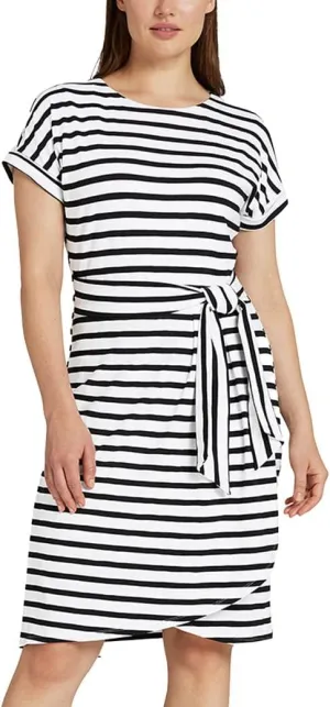 Chaps Women's Short Sleeves Crewneck Knit Dress