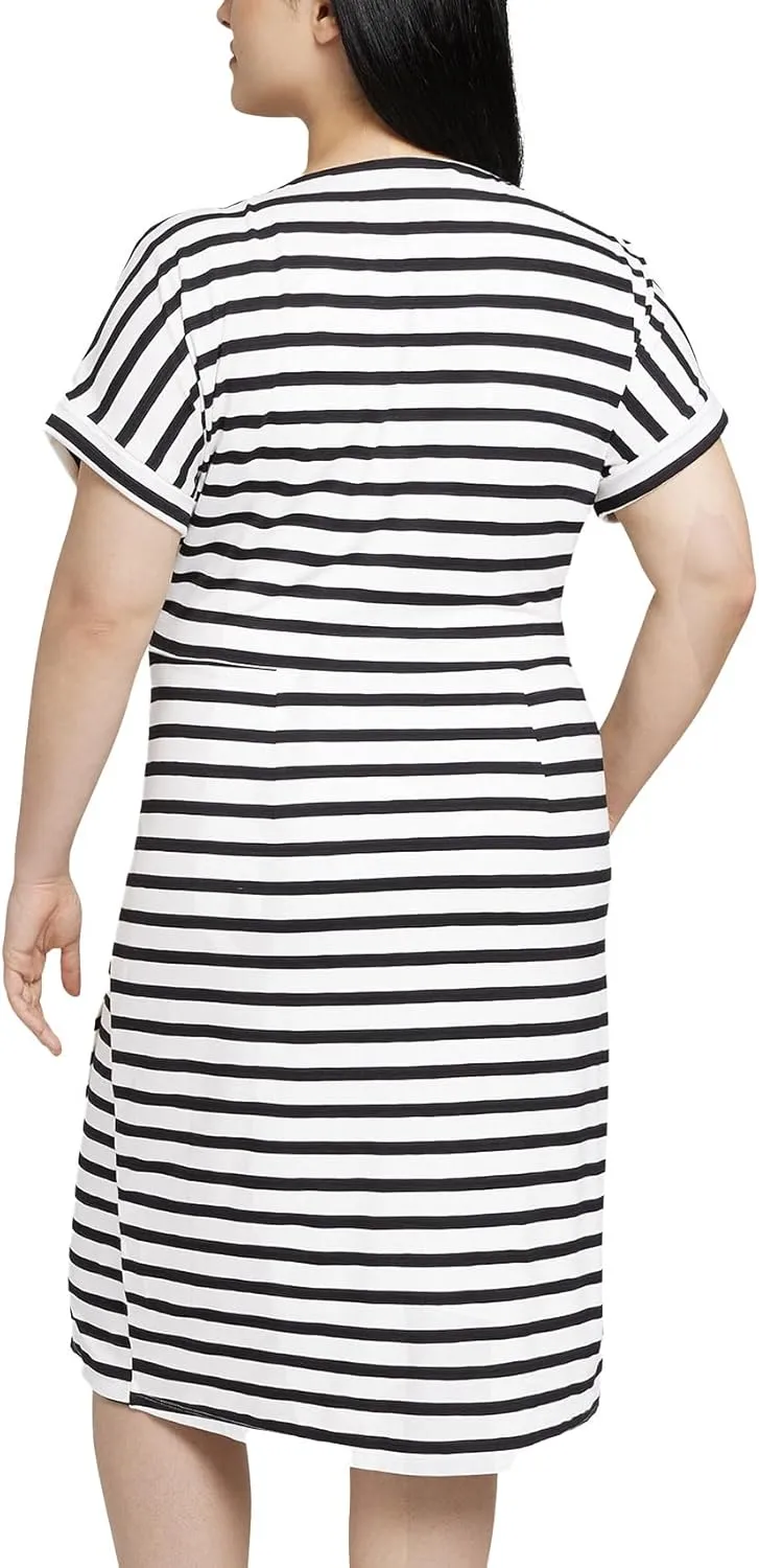 Chaps Women's Short Sleeves Crewneck Knit Dress