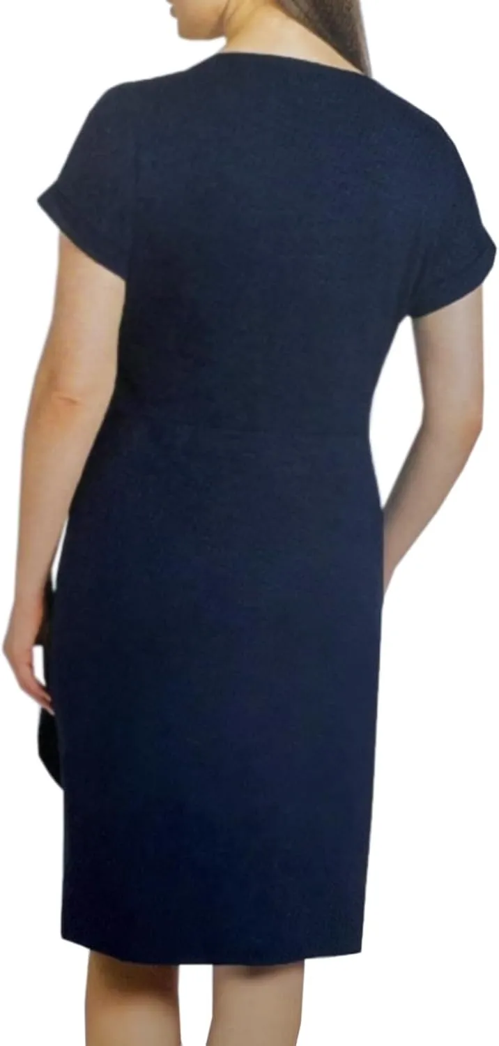 Chaps Women's Short Sleeves Crewneck Knit Dress