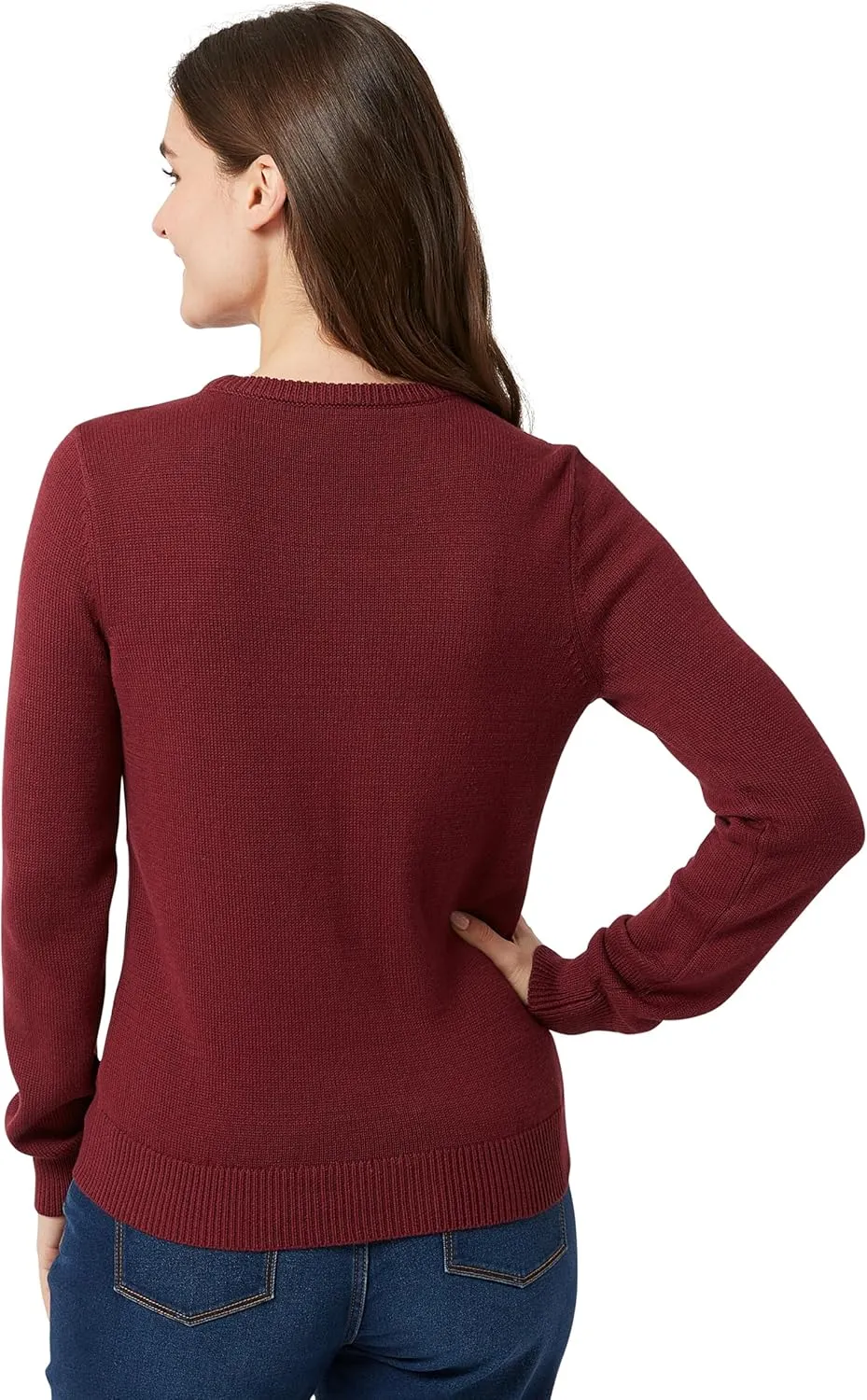 Chaps Women's Sweater - Cotton Cable Knit Pullover Sweater - Lightweight Casual Crewneck Ribbed Sweater (S-XXL)
