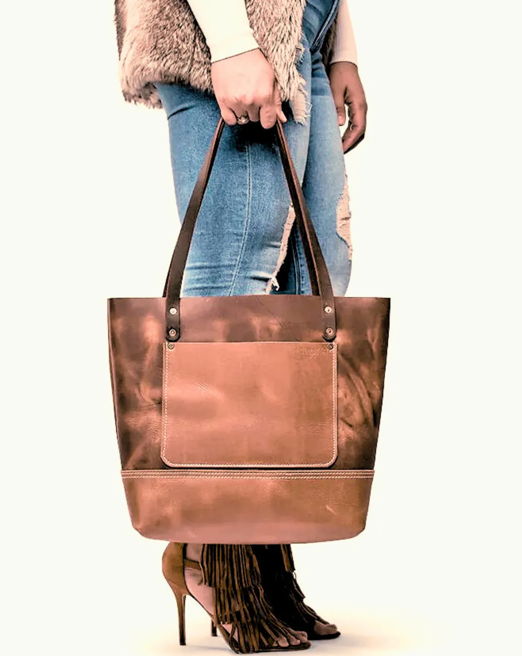 CHARLOTTE - Legacy Leather Tote