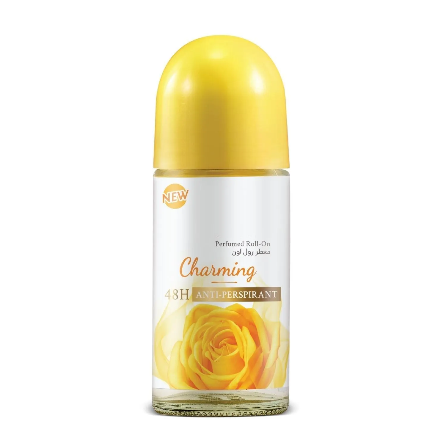 Charming Anti-Perspirant Deodorant Roll-On for Women, 48-Hour Odor Protection, Floral French Fragrance, Non-Sticky & Quick Dry, Alcohol-Free, 50ml
