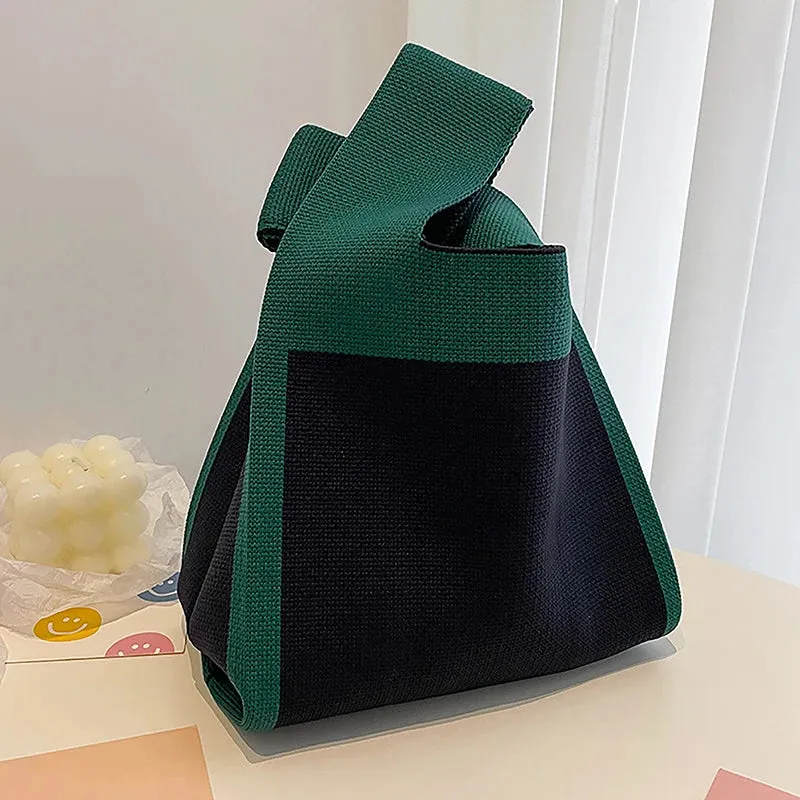 Charming Knitted Cutie 👜✨ Mini Knot Bag for Stylish Adventures 🌈💕