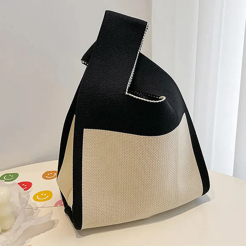 Charming Knitted Cutie 👜✨ Mini Knot Bag for Stylish Adventures 🌈💕