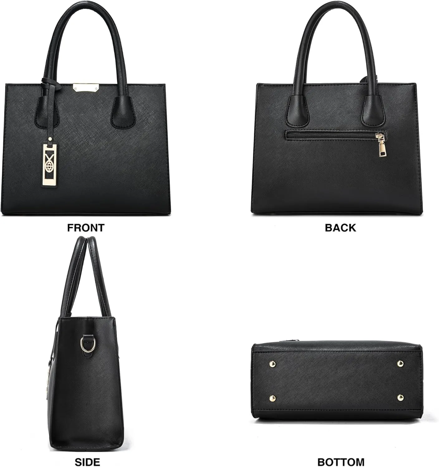 CHICAROUSAL Crossbody Purses and Handbags for Women PU Leather Tote Shoulder Bags Top Handle Satchel