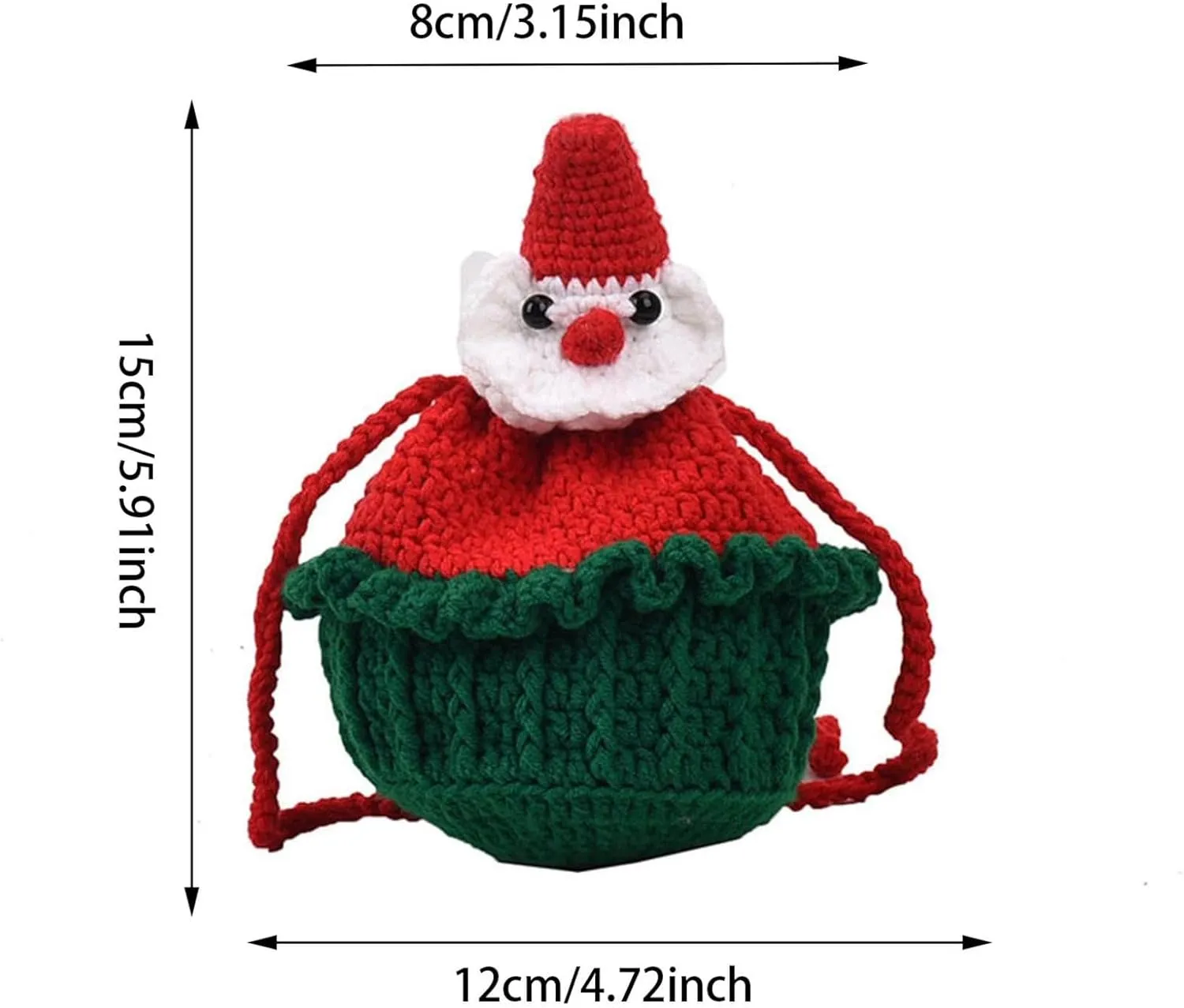 Christmas Purses for Women Crochet Bags Handmade Purses Cute Novelty Christmas Tree Star Handbag Mini Woven Crossbody Bags