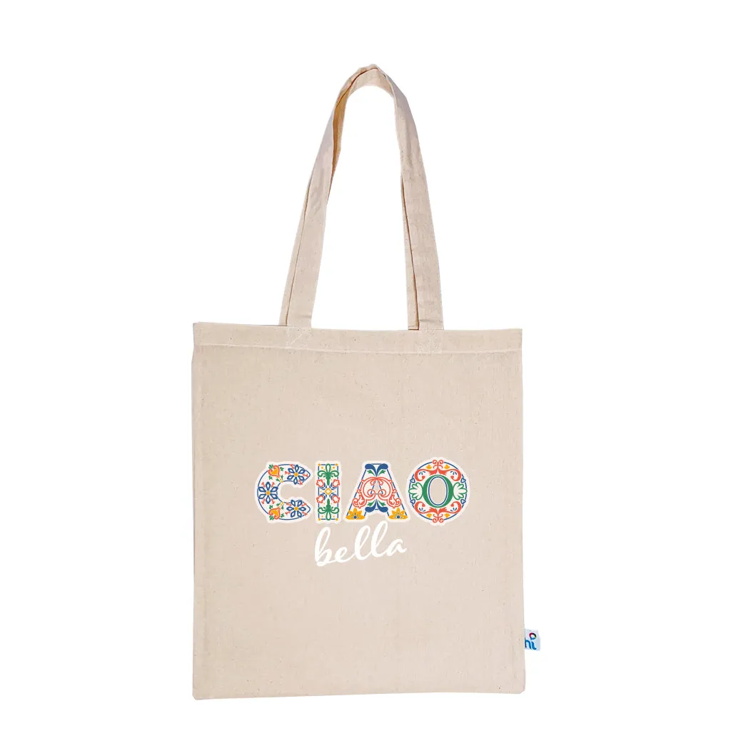 Ciao Bella Calico Tote Bag