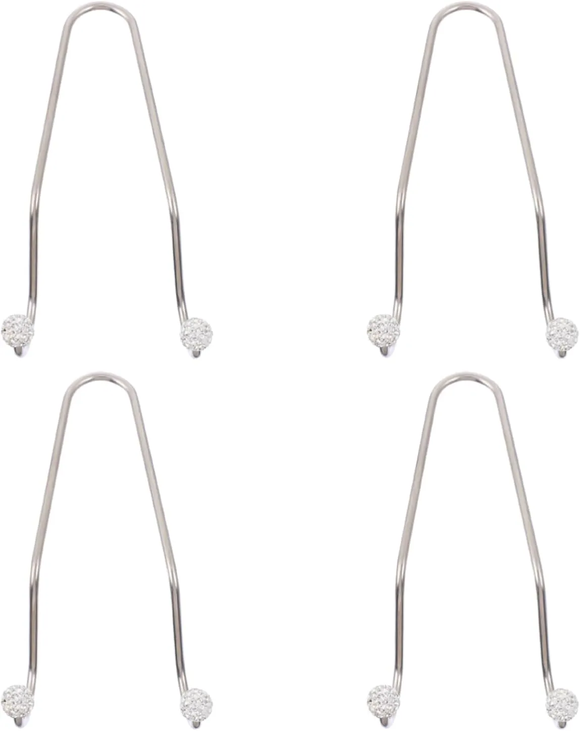 Ciieeo 4pcs Car Hooks with Rhinestone Bling Headrest Hangers for Cellphone and Handbag Storage Durable and Stylish Auto Accessories for Organized Vehicle